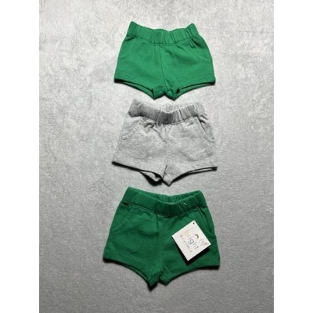Lot of 3 Hanna Andersson Infant Newborn 0-3 Months Shorts Boy Girl Unisex